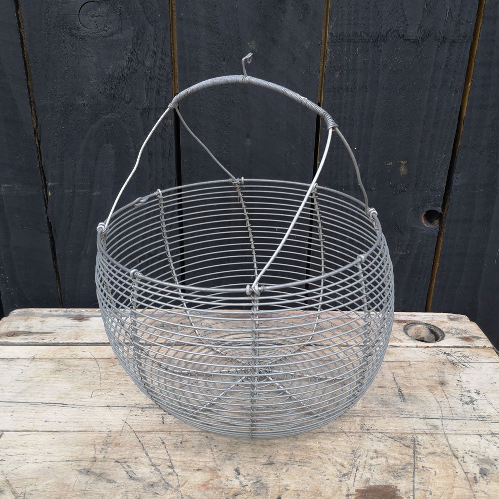 Vintage Metal Wire Egg Basket BAXTER & CO. home
