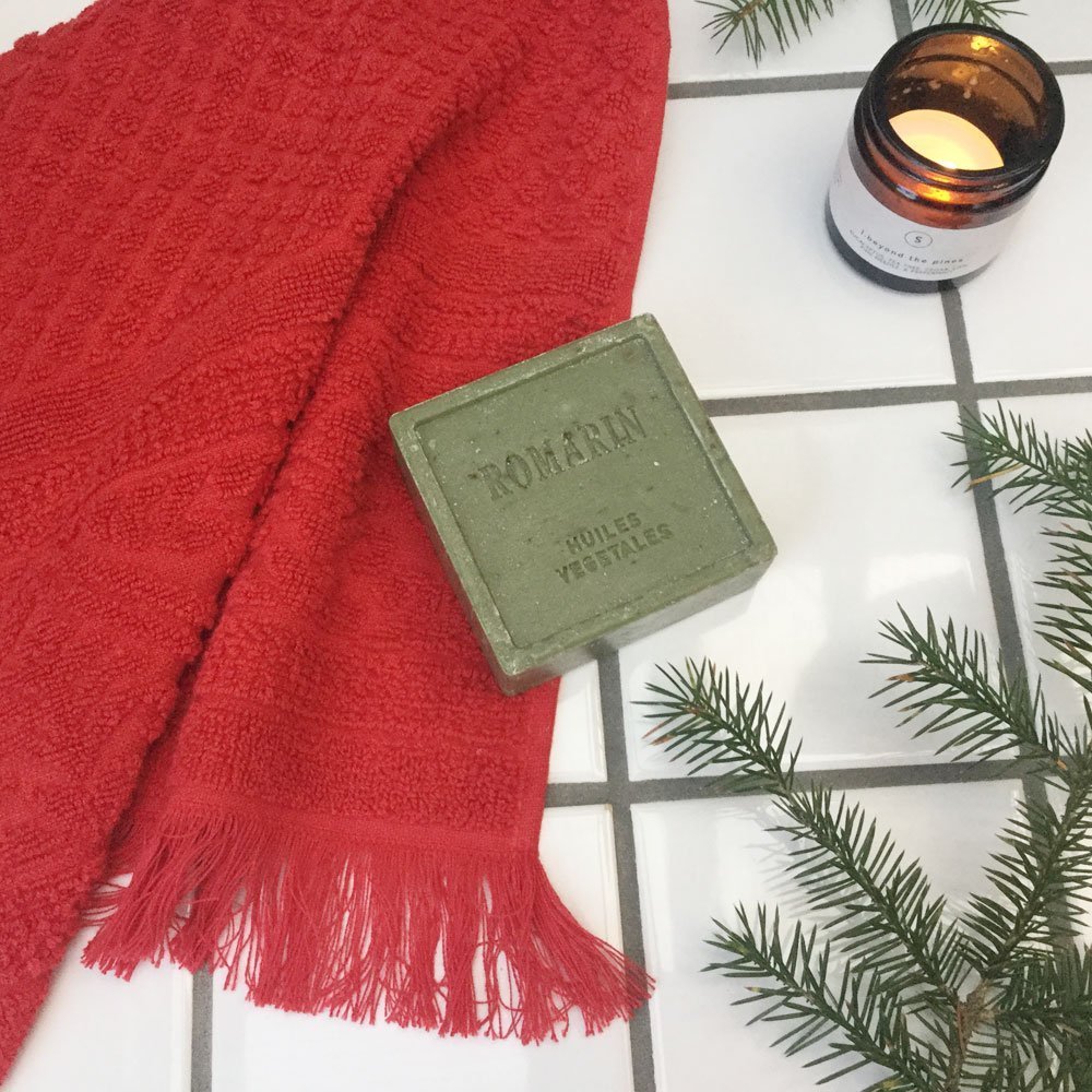 Red Cotton Guest Hand Towel 30 x 50 cm BAXTER & CO. home